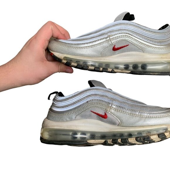 Rare 2014 Nike Air Max 97 Silver Bullet Size 5.5 - Picture 9 of 13